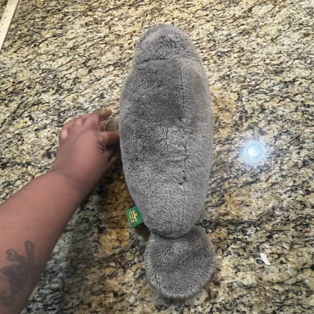 2014 Wild Republic 15" Realistic Manatee Stuffed Animal Grey‎ Plush - Picture 3 of 7